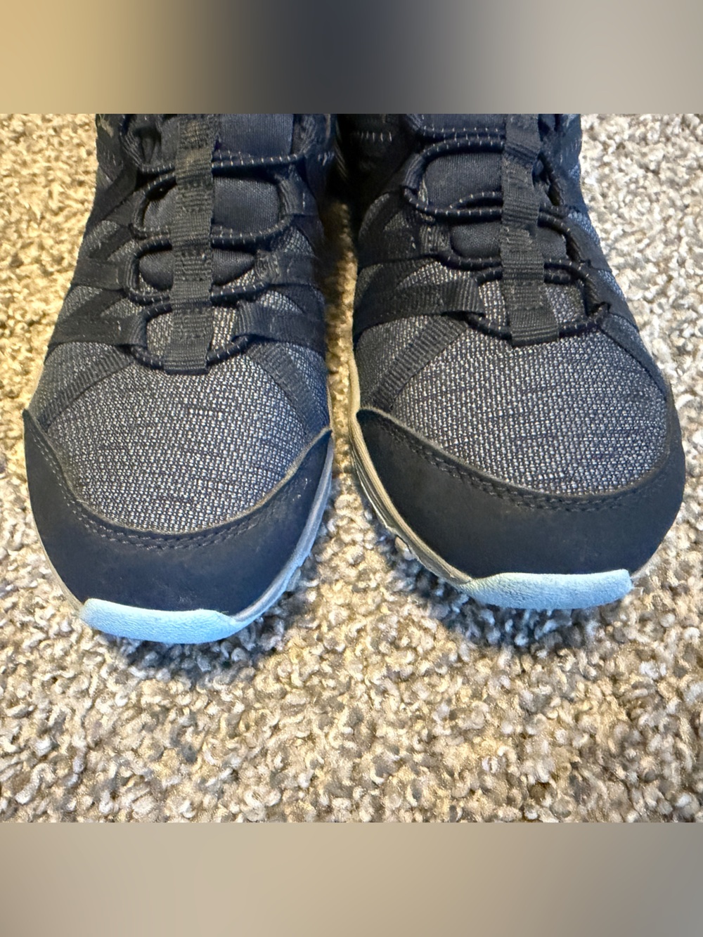 Skechers Navy Blue Memory Foam Slip-On Sneakers - Picture 2 of 12